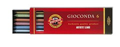 Μεταλλικα κραγιονια GIOCONDA - 6 τεμαχια