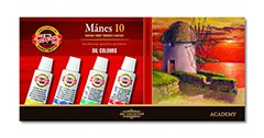 Σετ χρώματα λαδιου Koh-I-Noor Mánes - 10 x 16 ml