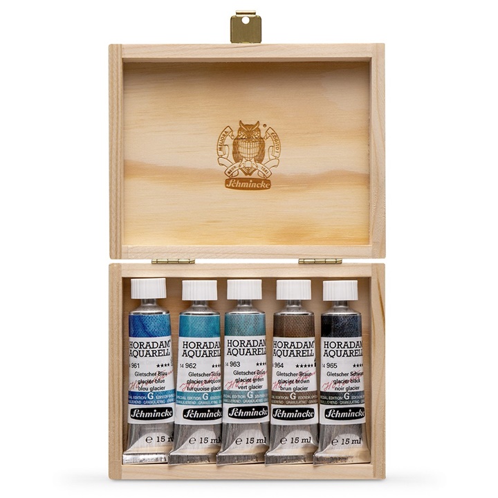 Σετ χρωμάτων ακουαρέλας σε σωληνάρια Schmincke Super Granulation 5x15ml  | Σετ iceberg