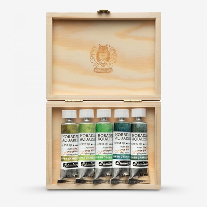 Σετ χρωμάτων ακουαρέλας σε σωληνάρια Schmincke Super Granulation 5x15ml  | Set shire