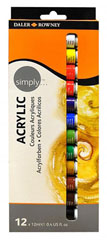 SMPL σετ ακρυλικα χρωματα 12x12ml